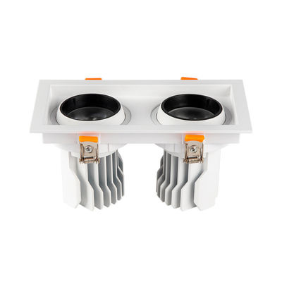 qualité  aluminum ROHS Dimmable Led Grille Spotlight Double Head 3W 5W usine